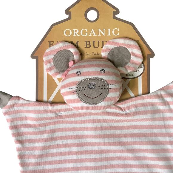 Ballerina Mouse Blankie Organic Farm Buddies by Apple Park - NWT - Picture 2 of 6